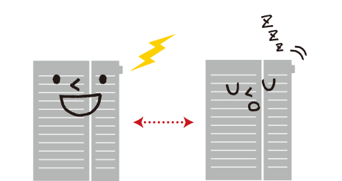 便利な停止・開始機能のイメージ