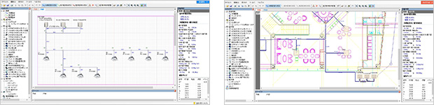 PAC・GHP配管系統図作成ソフト 画面イメージ