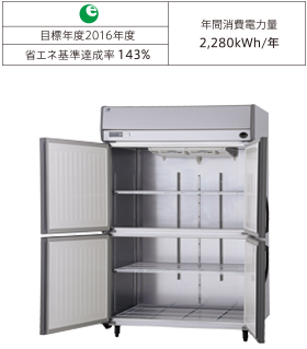冷凍・冷蔵庫（たて型）｜冷凍・冷蔵庫 KBシリーズ｜業務用冷凍 