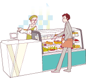 飲食店・駅中・ショッピングモールの販売イメージ
