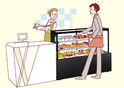飲食店・駅中・ショッピングモールの販売イメージ