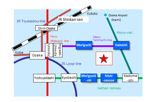 Route to the nearest station